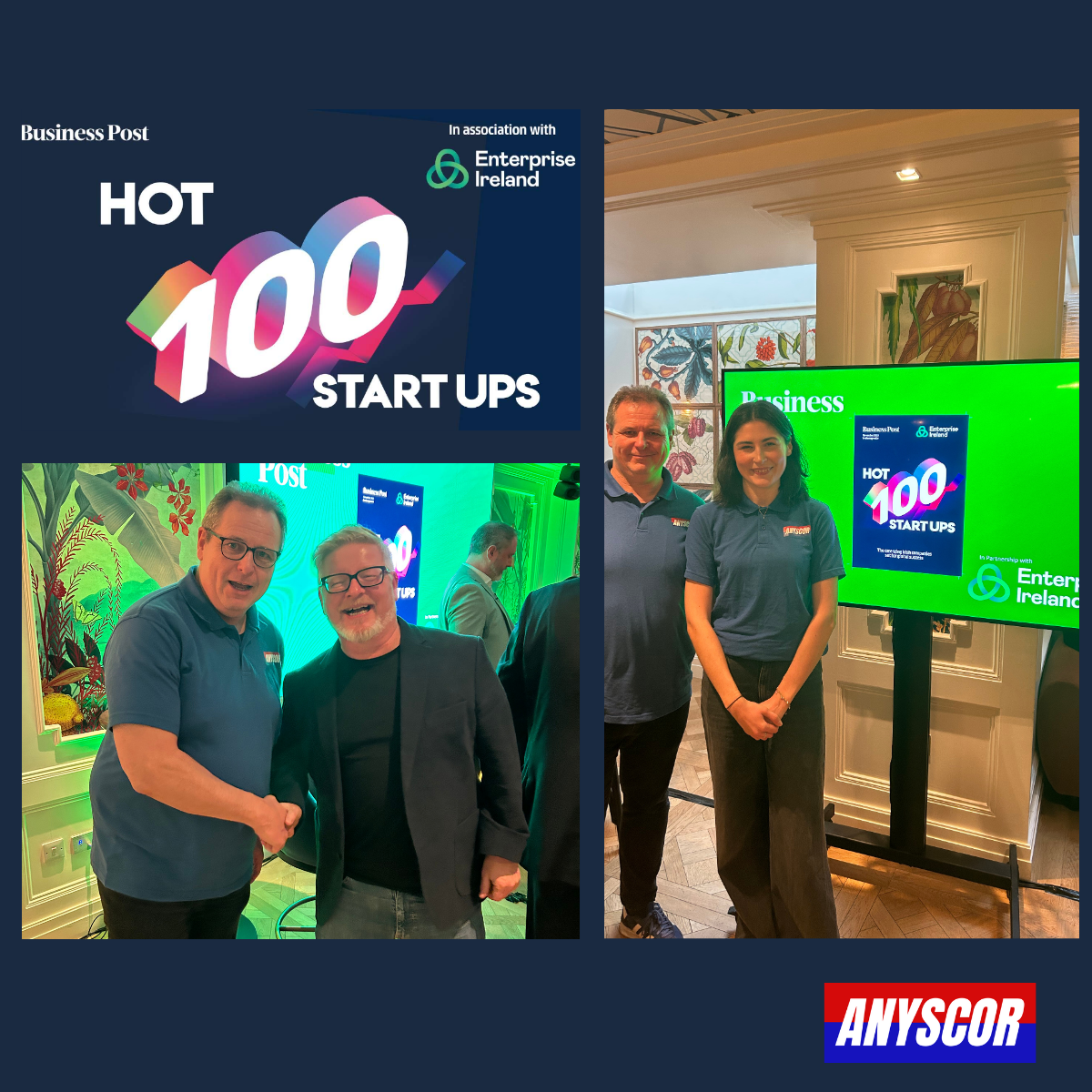 Anyscor Named Among the Business Post & Enterprise Ireland Hot 100 Start-Ups 2025