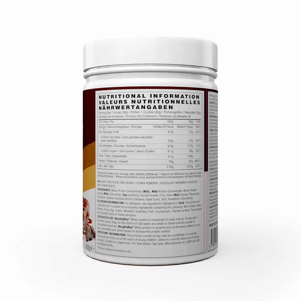 Naughty Boy Advanced Whey White Chocolate Brownie 900g