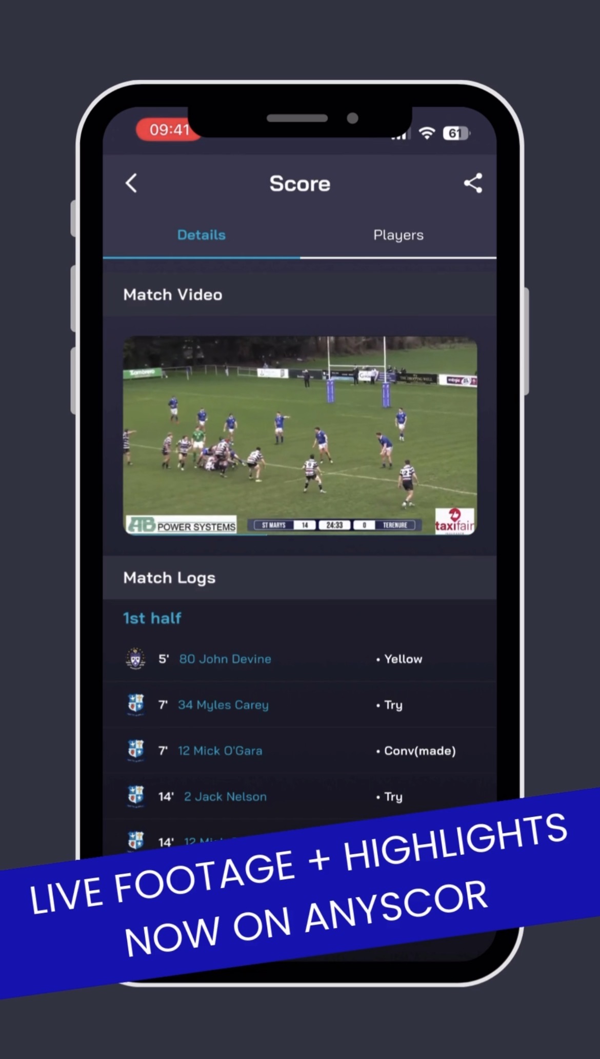 In-App Match Footage & Highlights Now Available on Anyscor