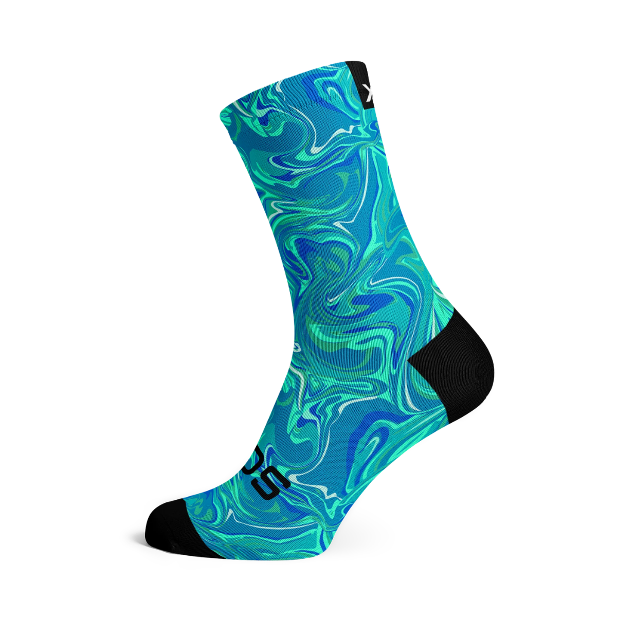 Sox Footwear Blue Marble on white background