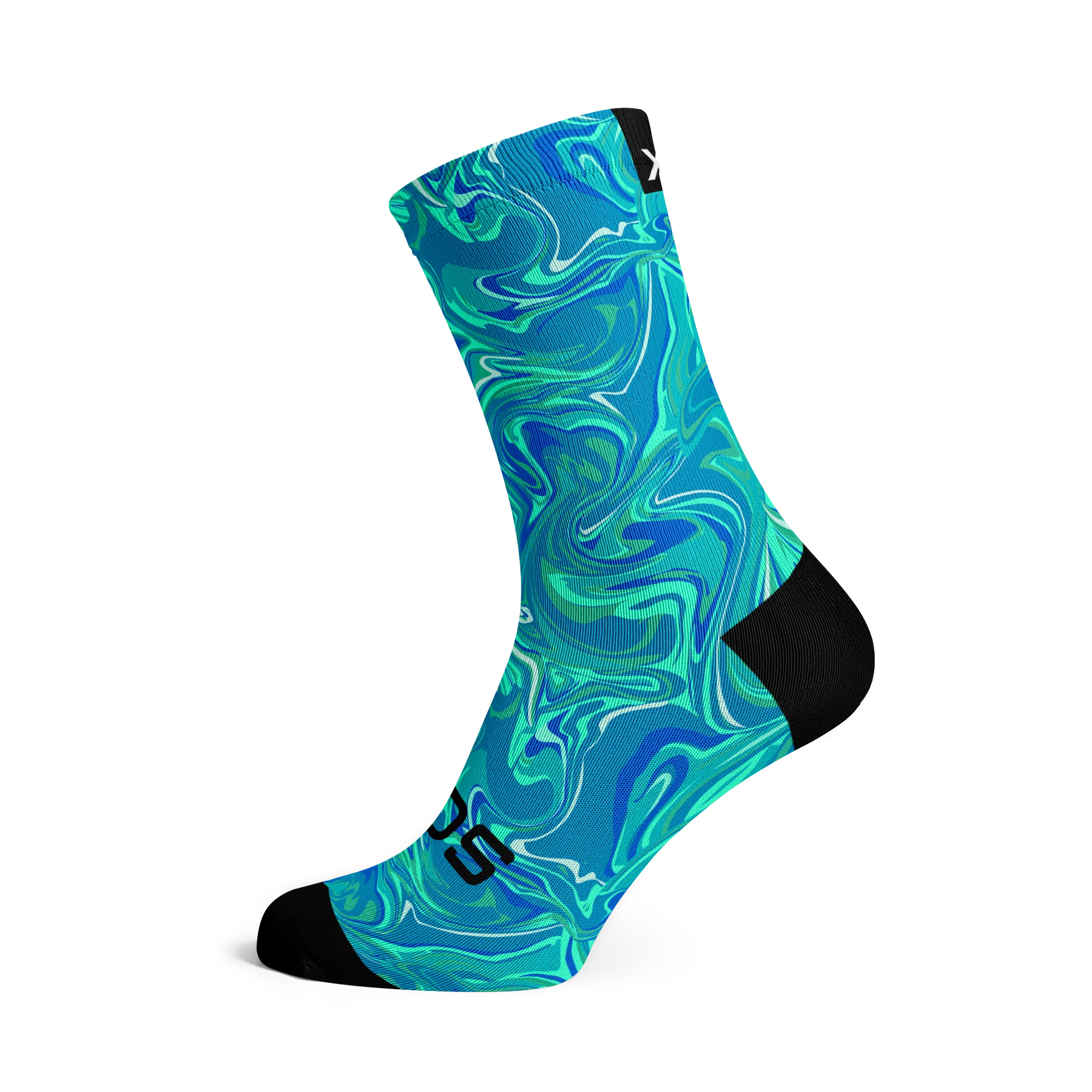 Sox Footwear Marble Blue Socks